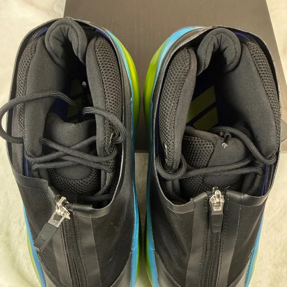 adidas Crazy IIInfinity Lace Up Golblin Green Sneakers Shoes Mens 8 JI0852 NWOB